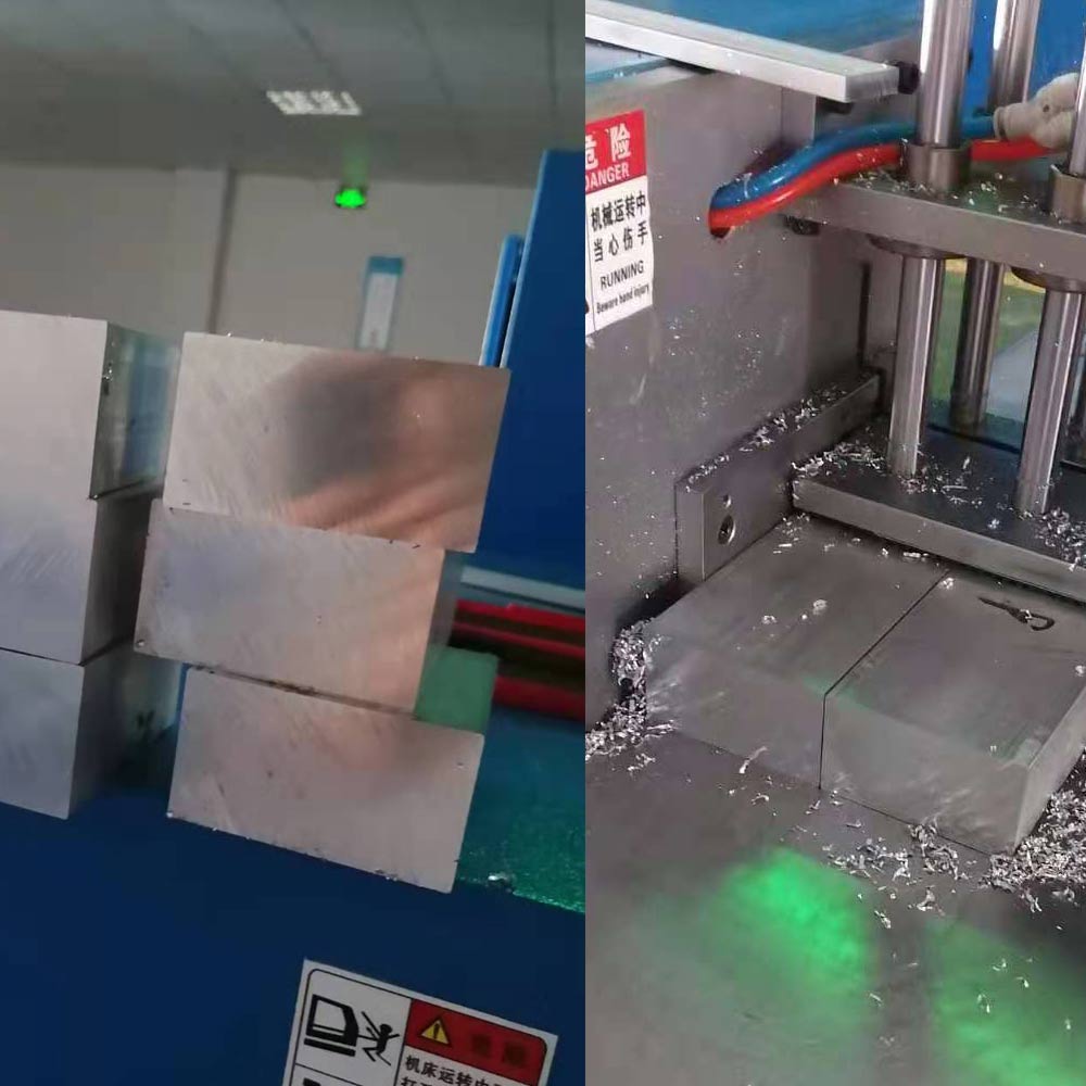 【無錫】用上半自動(dòng)切鋁機(jī)SDY-B400L對比帶鋸床提高效率，提高產(chǎn)品光潔面